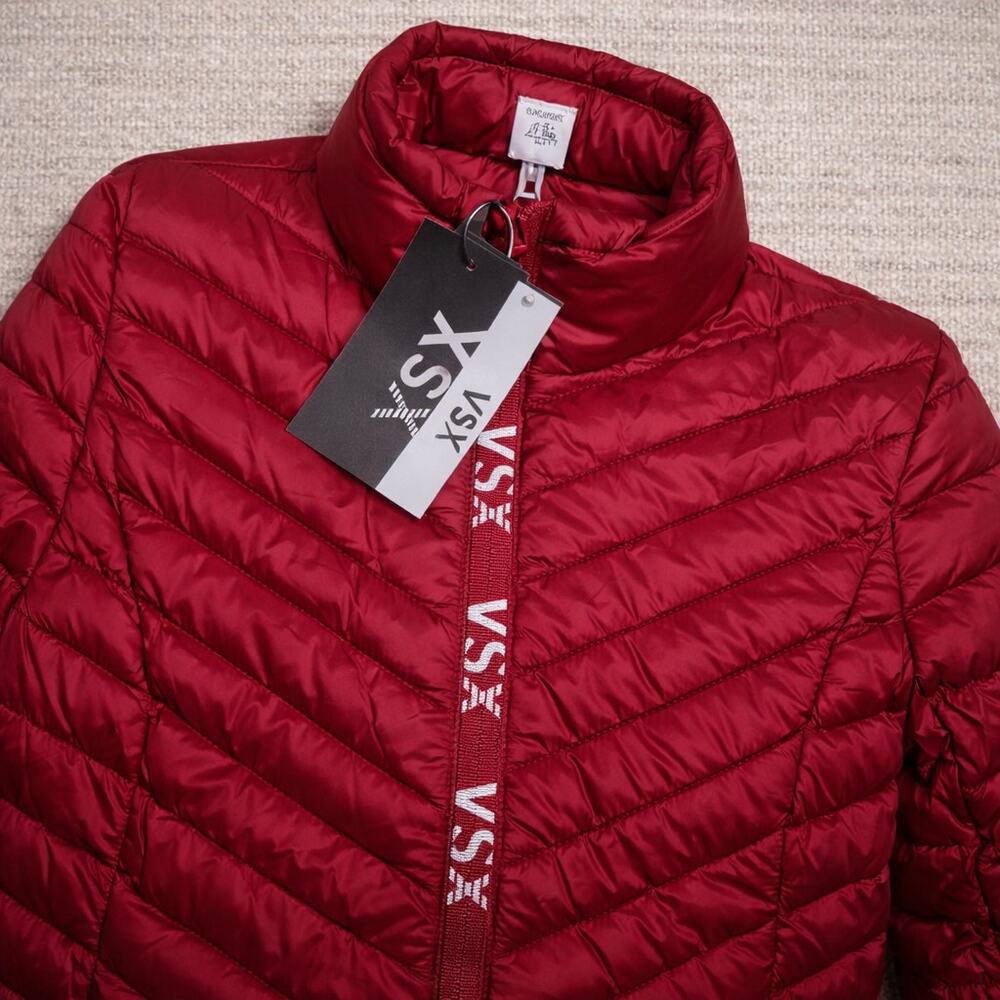 Victoria’s Secret VSX LuxPuff Packable Puffer Jacket XL Berry Plum NWT - Picture 5 of 6